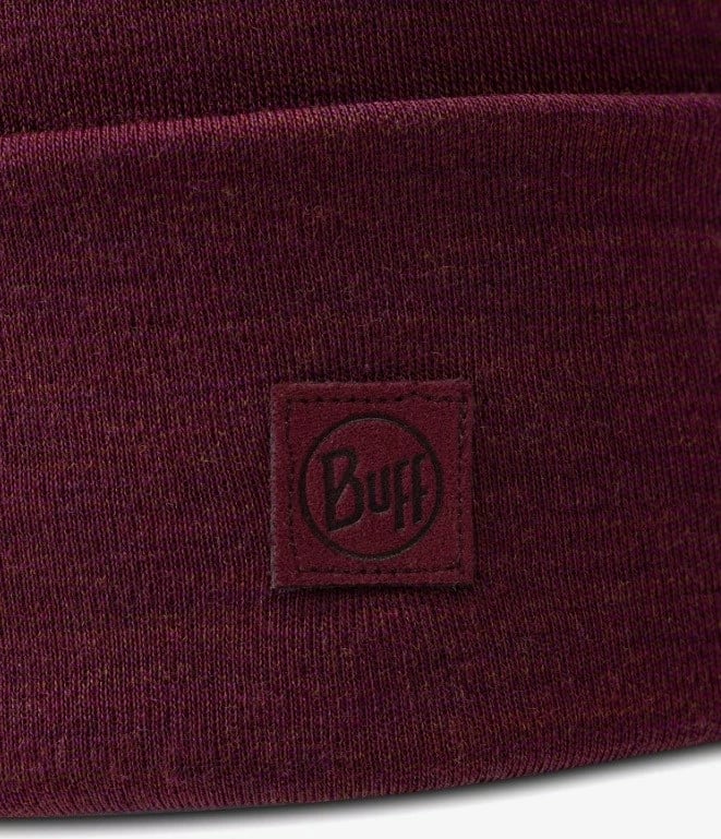 Kapelë Buff Midweight Merino Wool, e kuqe, për të rritur, unisex