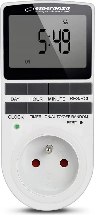 Timer elektronik digital Esperanza ELA101, i bardhë