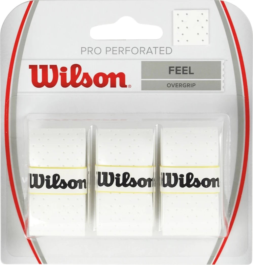 Overgrip tenisi Wilson, të bardha