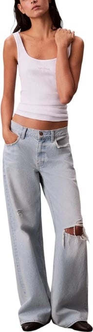 Maicë femra Calvin Klein Jeans, e bardhë