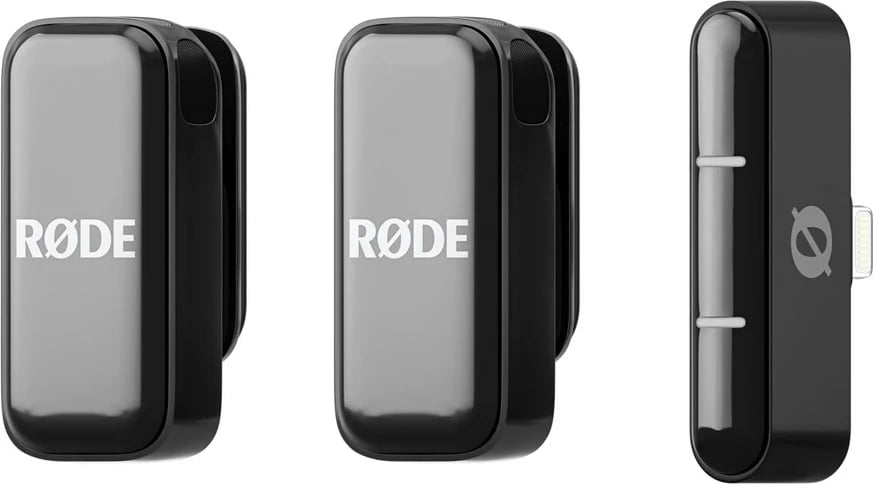 Sistem mikrofoni pa tela RODE Wireless Micro, 2 kanale, Lightning, i zi