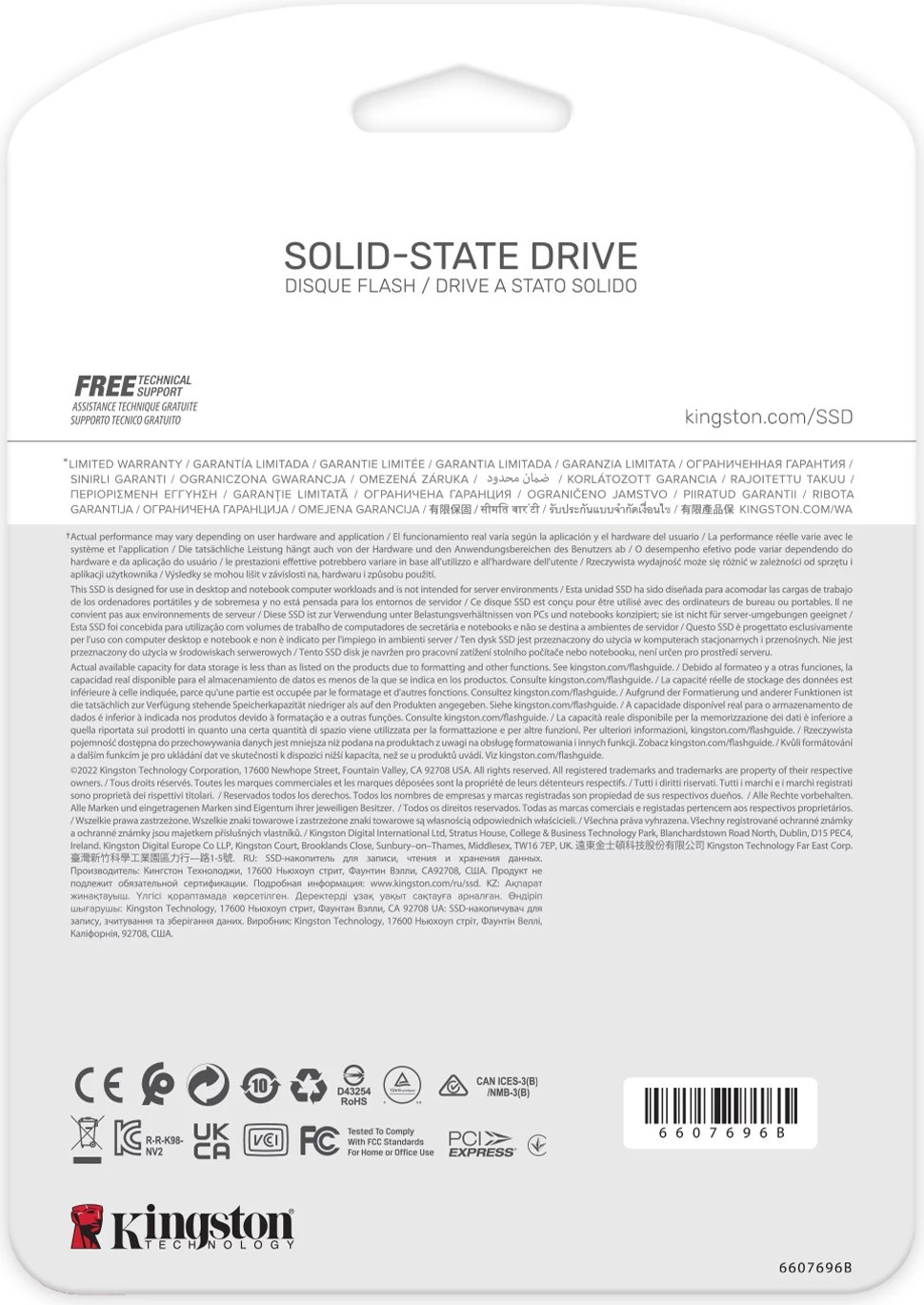 SSD Kingston NV2 500GB, M.2 2280, PCIe 4.0