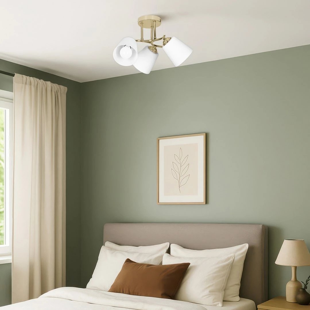 Llambadar tavani Activejet AJE-EMILY 3P GOLD, 3x40W, E27, Bardhë