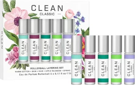 Set Eau de Parfum CLEAN Classic Spring Layering Rollerball Fragrance