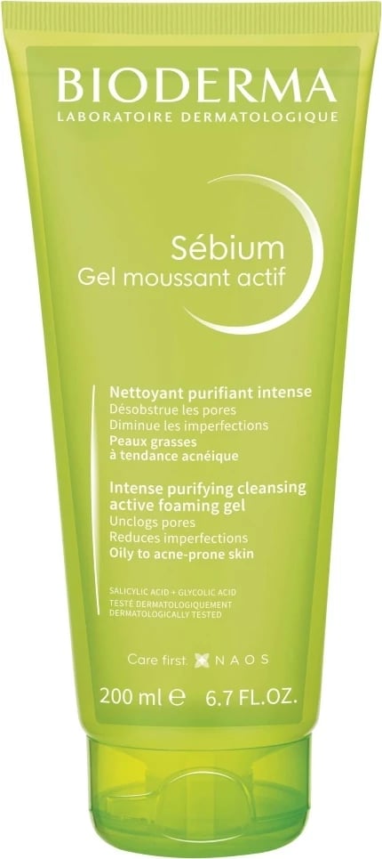 Xhel pastrues fytyre për femra Bioderma Sebium Gel Moussant Actif 200ml