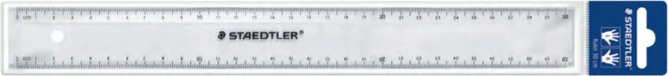 Vizore plastike STAEDTLER 562 300 PB, 300mm, transparente