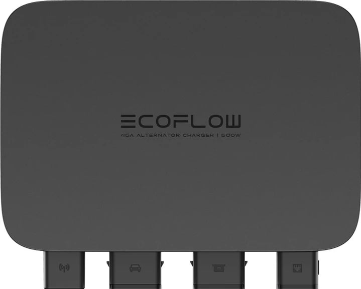 Karikues alternatori EcoFlow 500W për makina, i zi