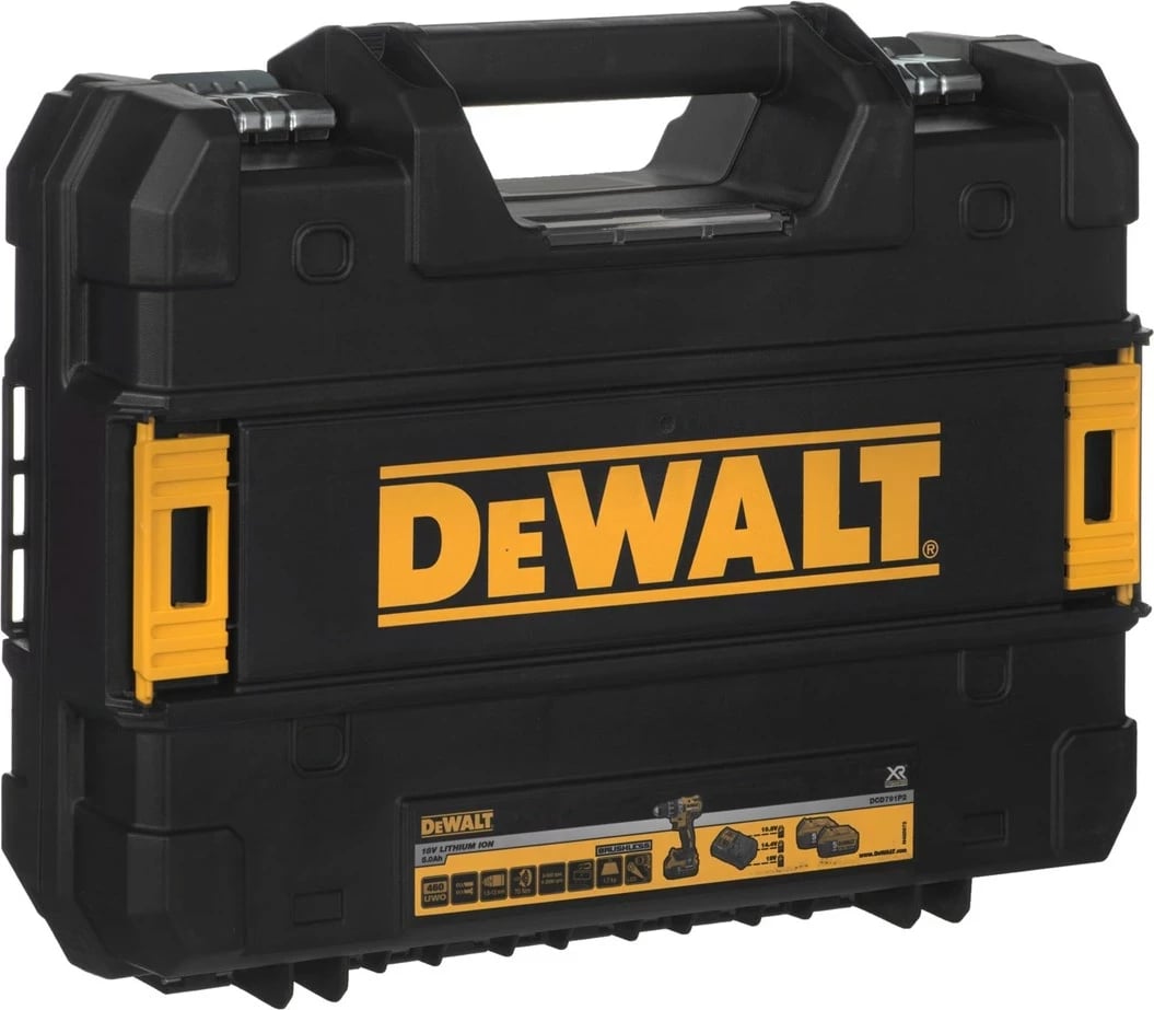 Turjelë DeWalt DCD791P2, 1.7 kg, e zezë / verdhë