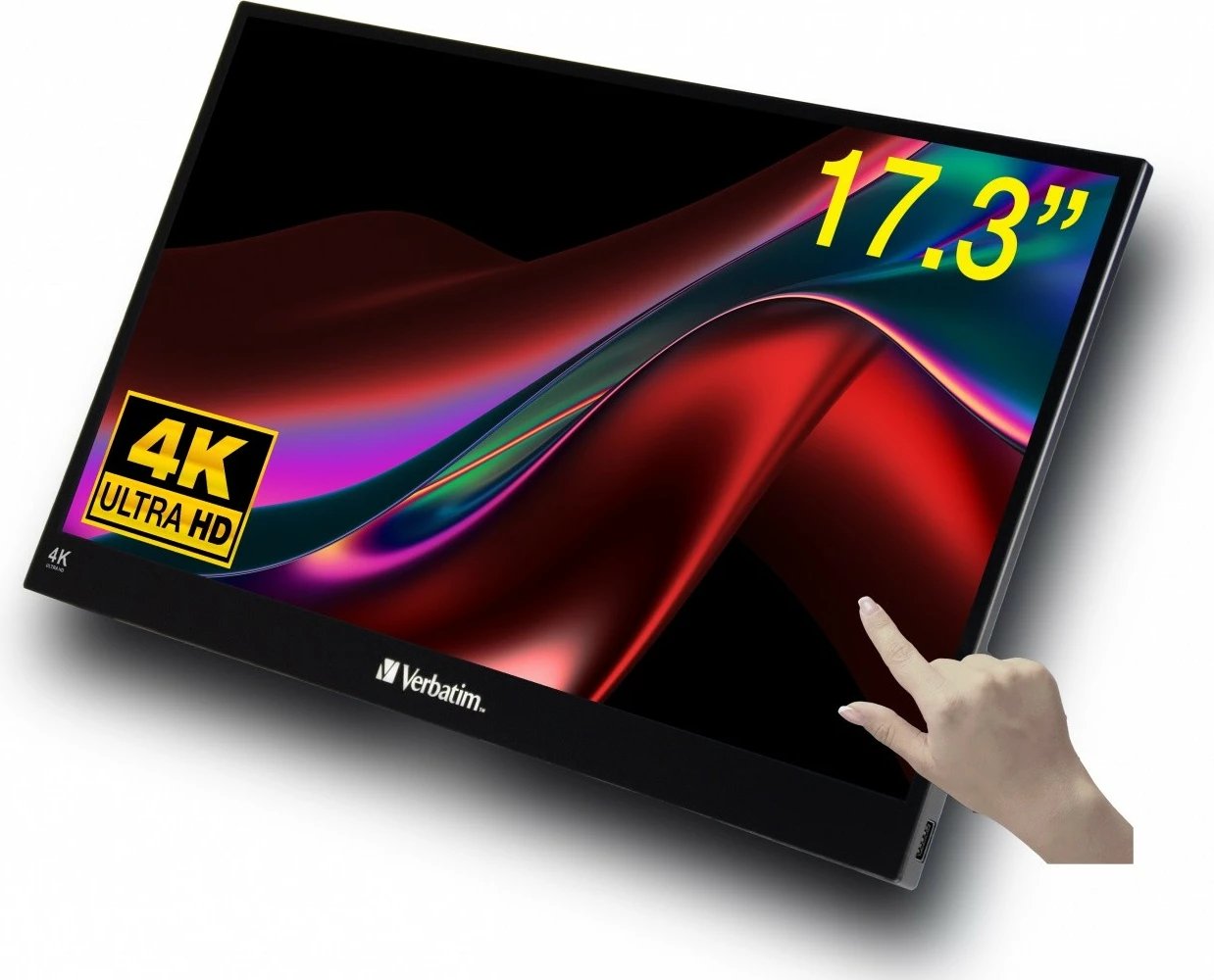 Monitor me prekje portativ Verbatim PMT-17-4K 17.3" 4K IPS 60Hz USB-C/HDMI i zi