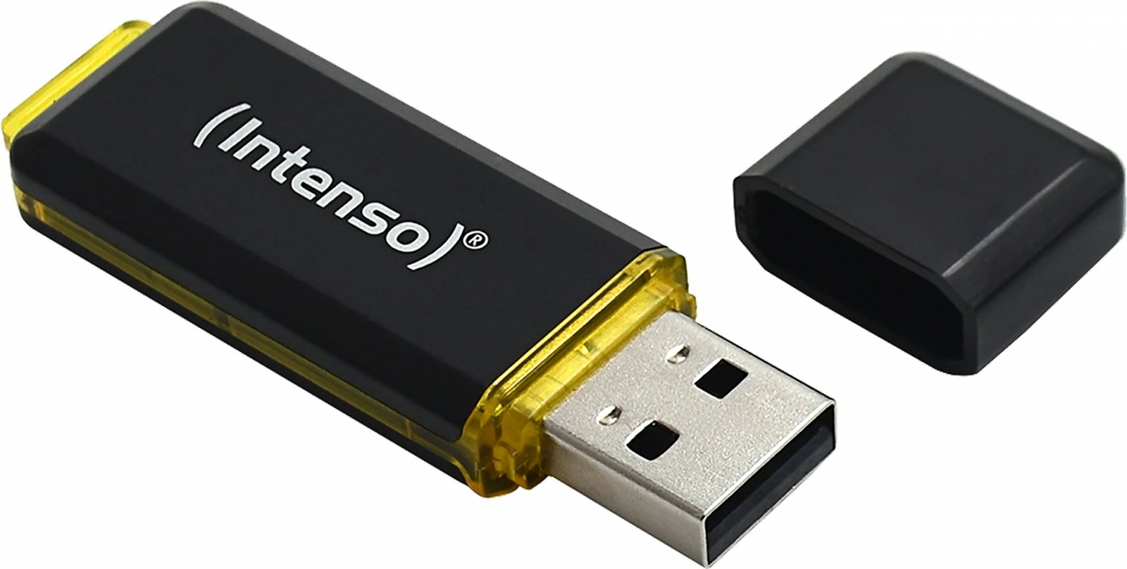 USB Intenso High Speed Line 64 GB, USB 3.2, zi, verdhë