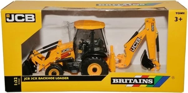 Model lodër TOMY Britains JCB 3CX Backhoe Loader, Verdhë