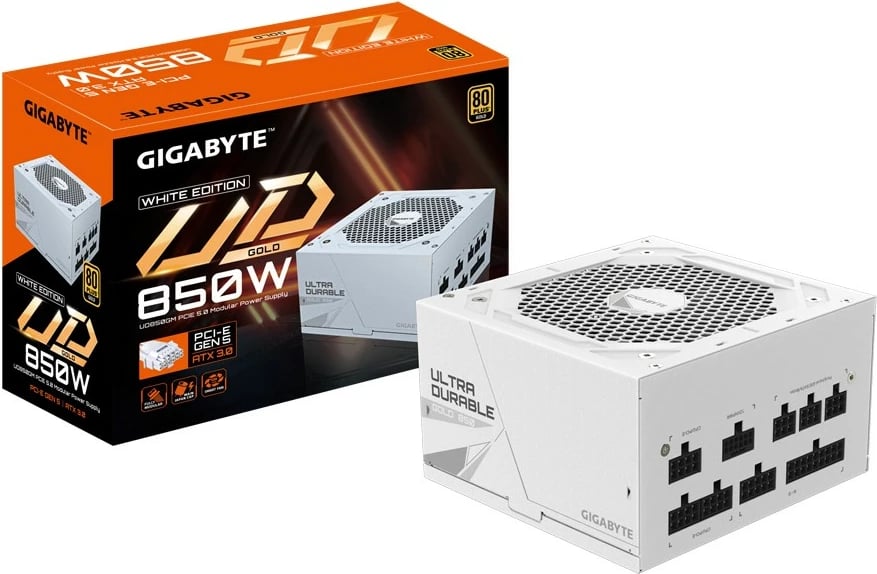 Furnizues energjie Gigabyte GP-UD850GM PG5W, 850W, 80+ Gold, i bardhë