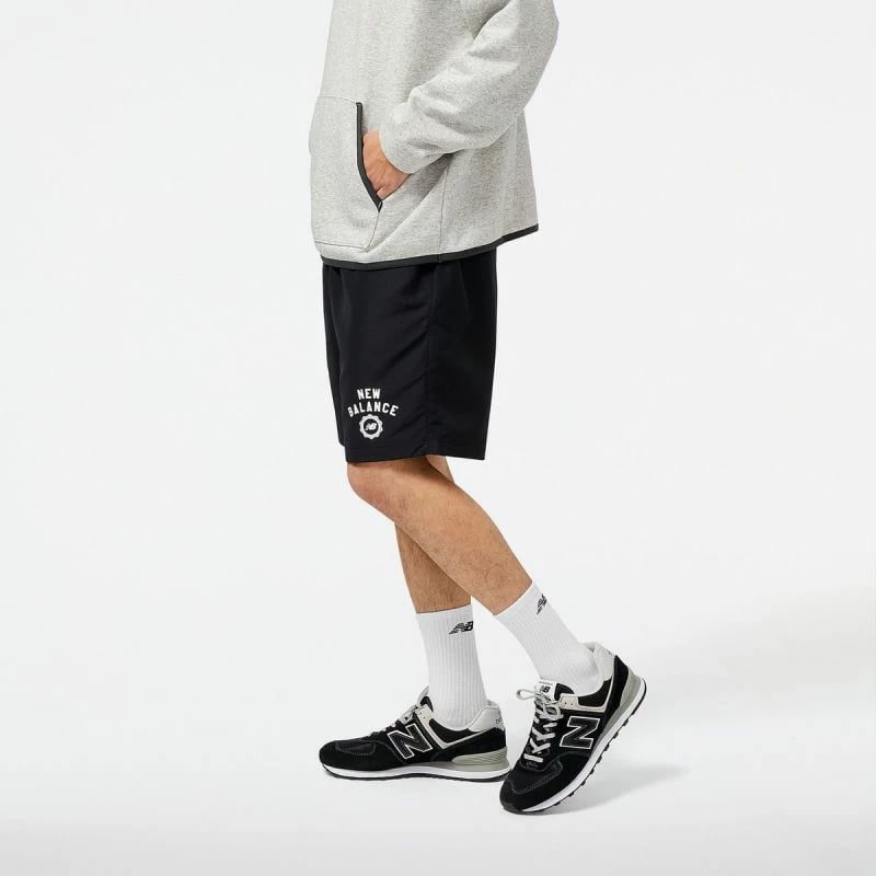 Shorce sportive për meshkuj New Balance, të zeza