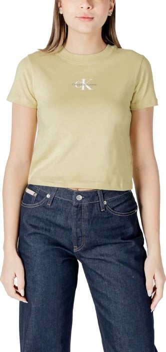 Maicë për femra Calvin Klein Jeans, e verdhë