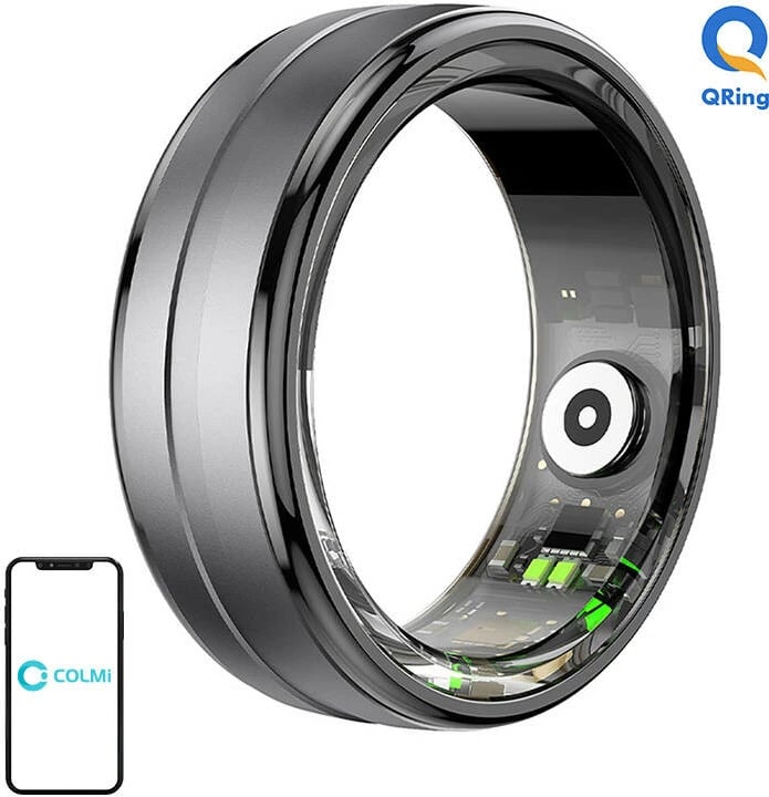 Smartring Colmi R06, 18.9 mm, Black, madhësia 9