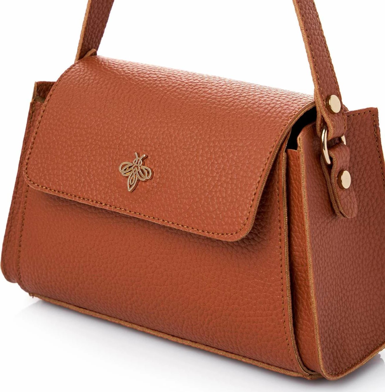 Çantë krahu Lucky Bees, Diana, ngjyrë kafe e hapur