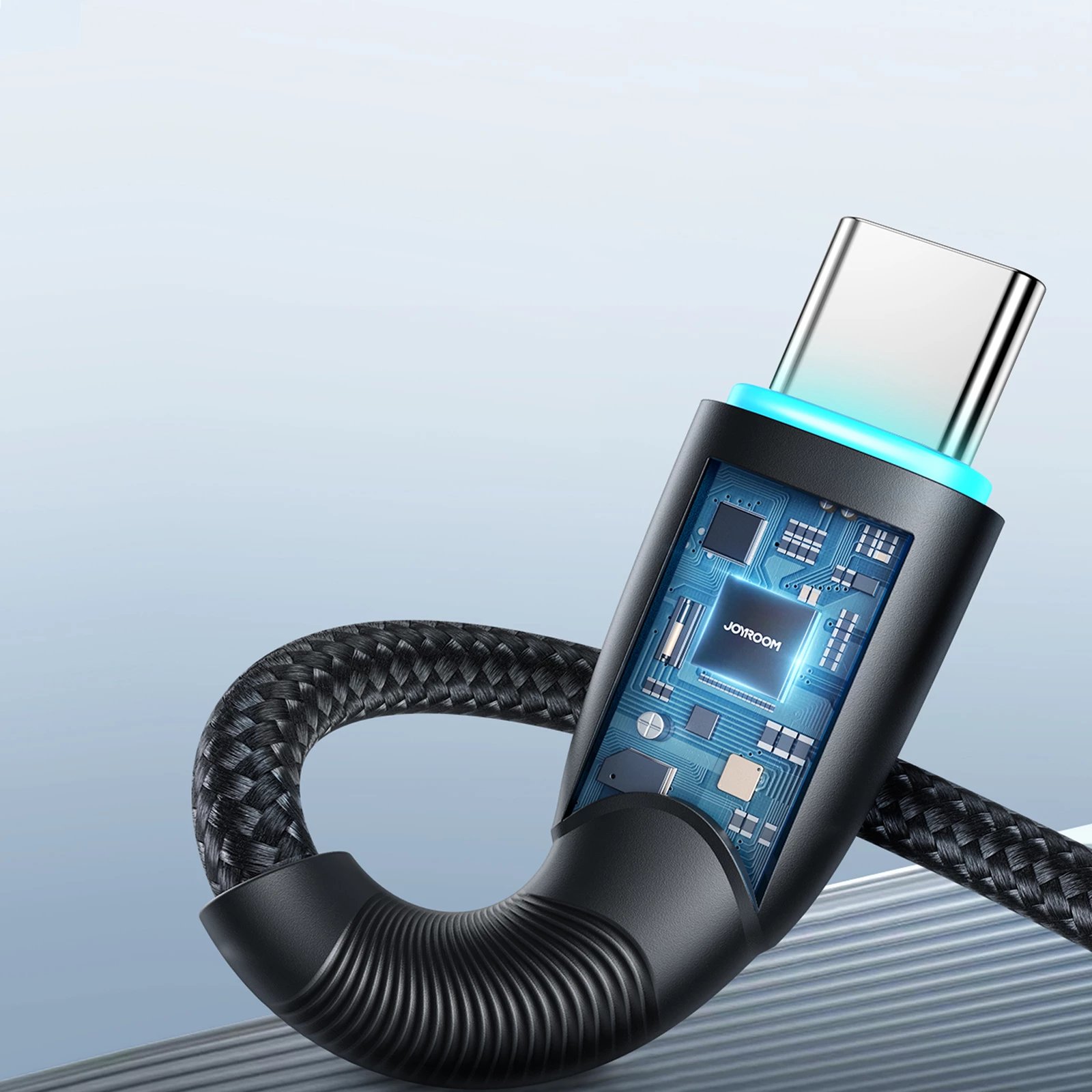 Kabllo Joyroom Starry Series SA32-AC6, USB-A në USB-C, 1m, 100W, e zezë