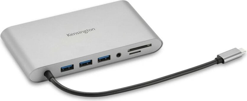 Dock USB-C Kensington UH1440P, 5Gbps, 85W, DP/HDMI/VGA, Argjendtë