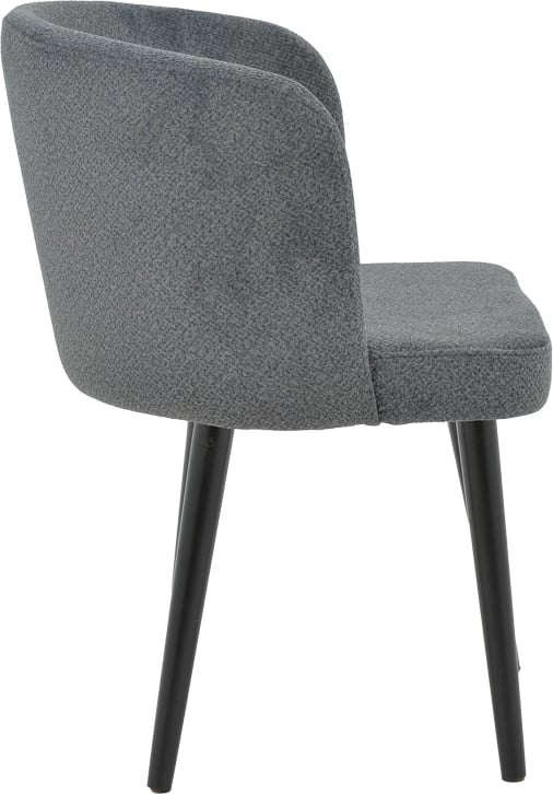 Karrige Sirbet, stof teddy anthracite, metal i zi, 55x45x80cm