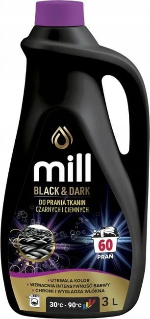 Xhel larës për rroba të zeza MADONIS MILL Black & Dark, 3L, 60 larje