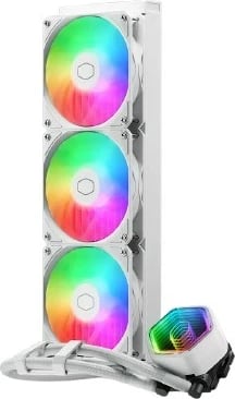Kit ftohje me ujë për procesor Cooler Master MasterLiquid 360 Core II, 3 ventilatorë 12 cm, Bardhë