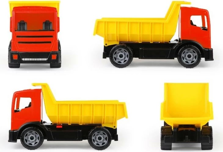 Kamion lodër Lena Giga Trucks 02160, plastikë, 61 cm, e kuqe/e verdhë/e zezë