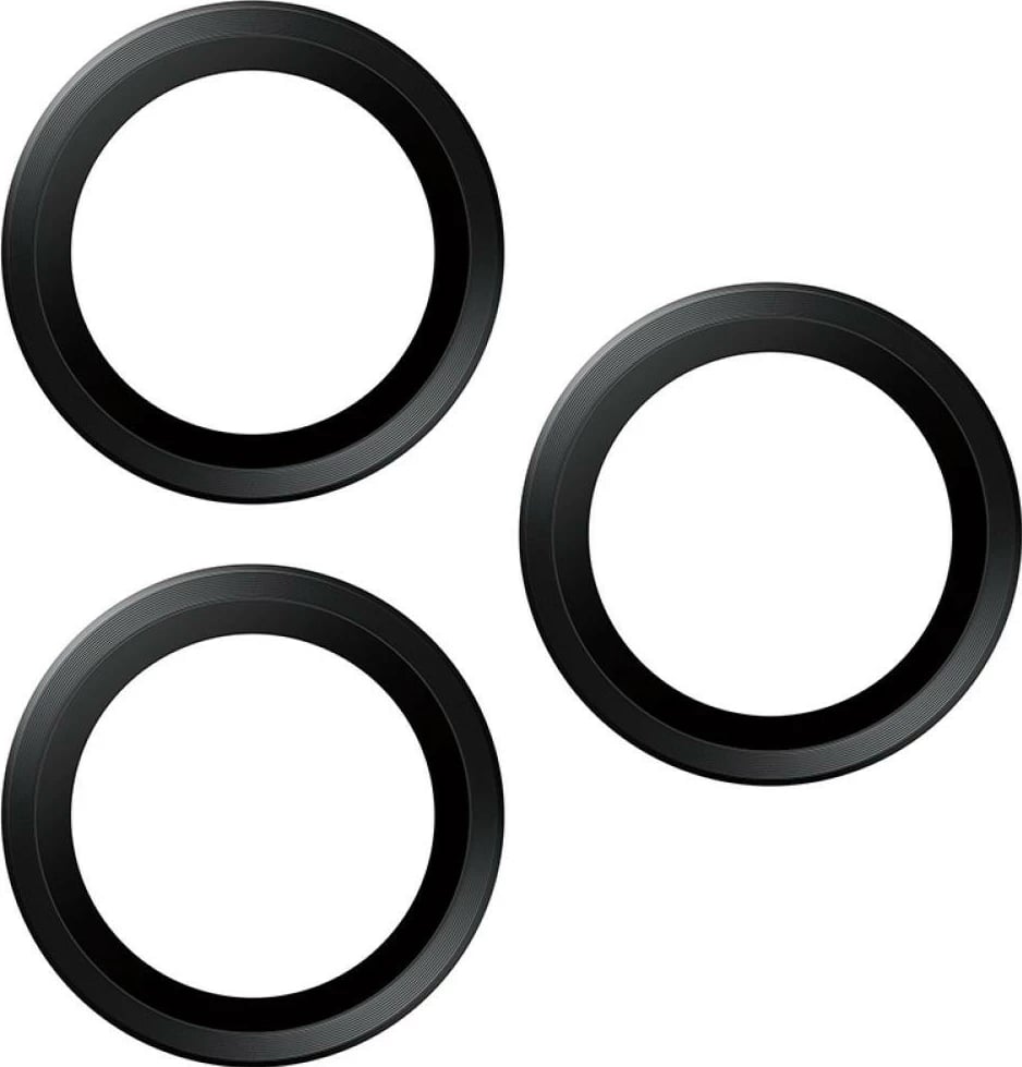 Mbështjellës kamerë PanzerGlass Hoops Ceramic II për iPhone 16 Pro/16 Pro Max/17 Pro/17 Pro Max, e zezë