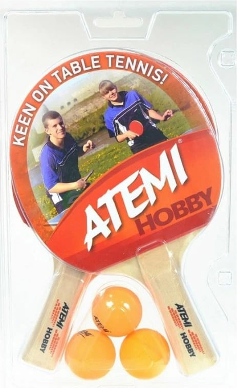 Set pingpongu Atemi, për femra e meshkuj, i kuq e zi