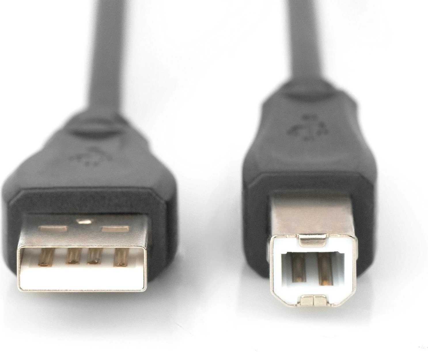 Kabëll USB 2.0 Digitus, 1m, USB A në USB B, Mashkull/Mashkull, e zezë