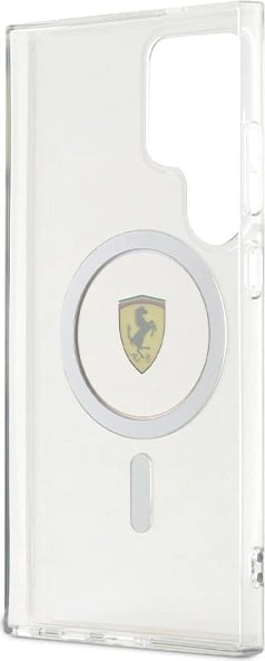 Mbështjellës Ferrari IML Transp Inner Circle Line MagSafe për Samsung Galaxy S24 Ultra, zi