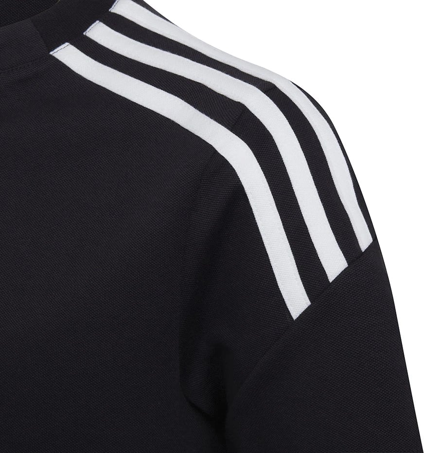 Maicë polo për fëmijë adidas, e zezë