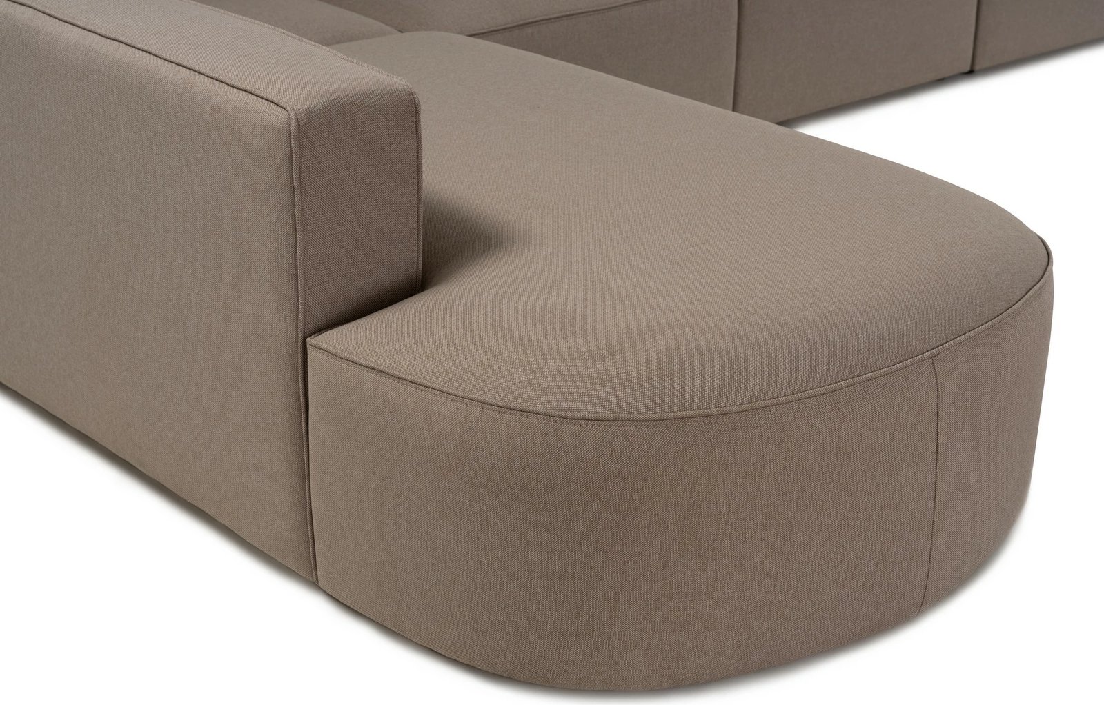 Këndare Atelier del Sofa, Mora (X-Oval-L1-O1-O1-R1), ngjyrë kafe e çelët