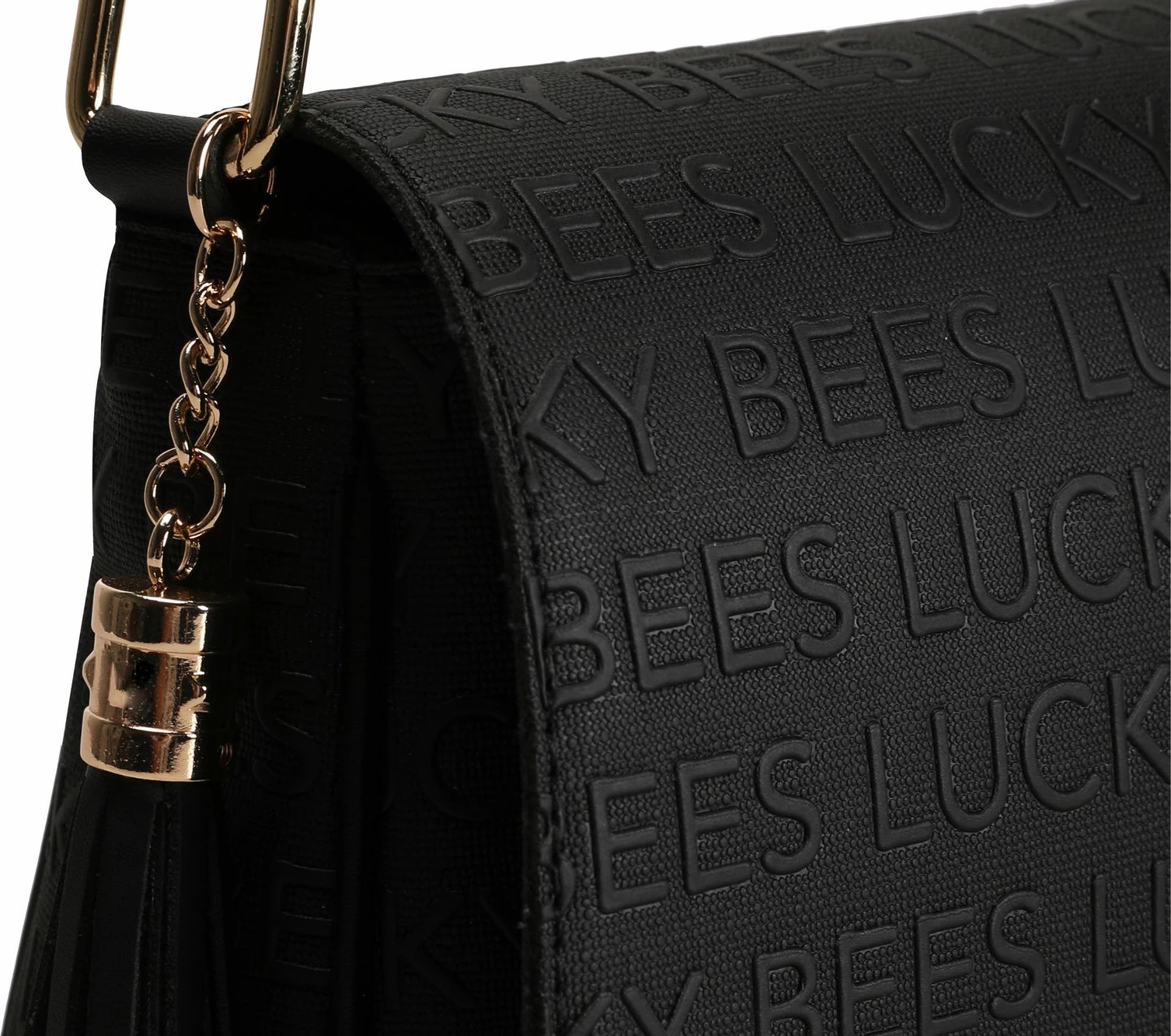 Çantë crossbody Lucky Bees, e zezë, 1389