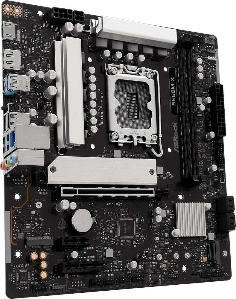 Pllakë amë ASRock B860M-X, micro ATX, Socket 1851, 128 GB, E zezë