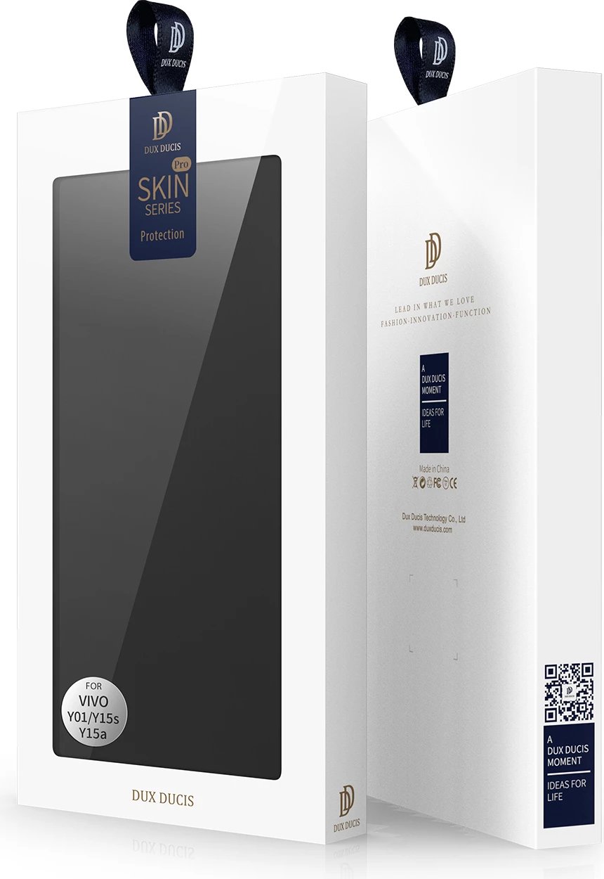 Mbështjellës Dux Ducis Skin Pro për Vivo Y01/Y15a/Y15s, me kapak dhe xhep, e zezë Mbështjellës Dux Ducis Skin Pro për Vivo Y01/Y15a/Y15s, me kapak dhe xhep, e zezë