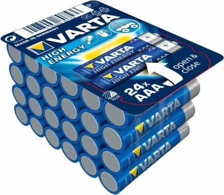 Bateri AAA Varta High Energy, 24 copë, alkaline