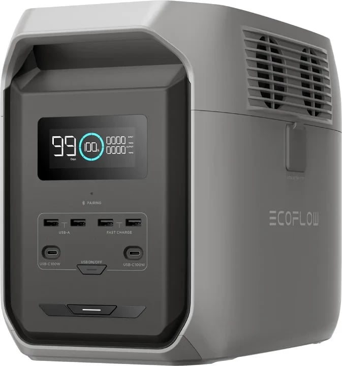 Stacion portativ energjie EcoFlow DELTA 3 1500, 1536 Wh, argjend