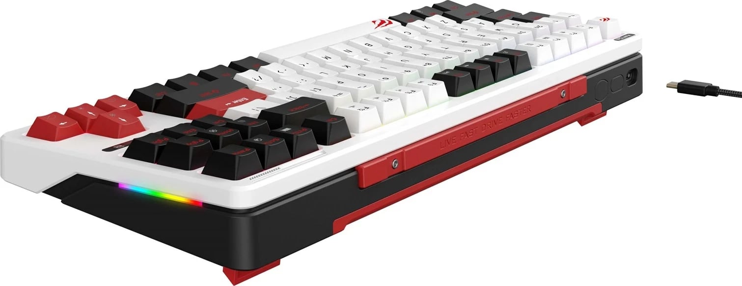 Tastierë gaming HAVIT KB902L, mekanike, RGB LED, e bardhë