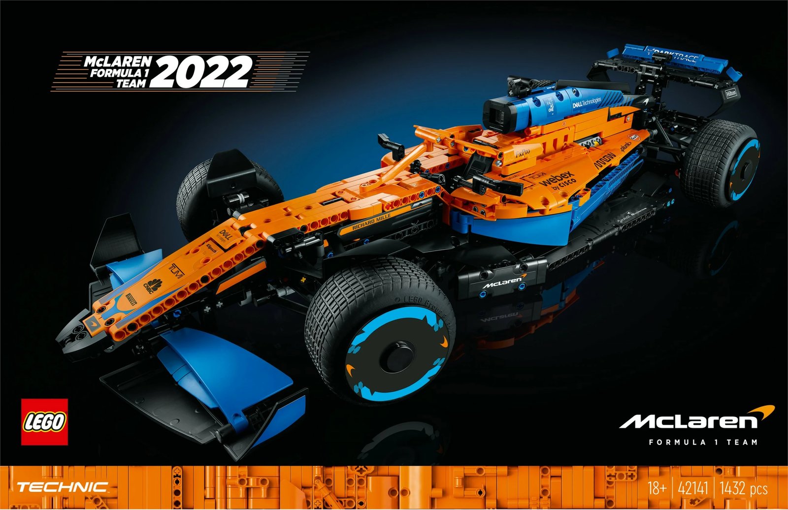 Set për ndërtim LEGO Technic McLaren Formula 1, 1434 pjesë, shumëngjyrësh