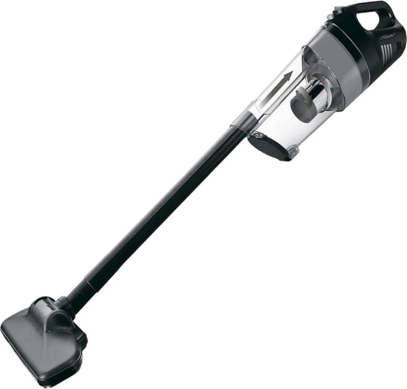 Fshesë me korrent vertikale pa kabllo 2‑në‑1, Feel-Maestro, MR-615, 100W, 6.5 kPa, 0.5 L, 20 min, karikim 3h, ciklon pa qese, e zezë