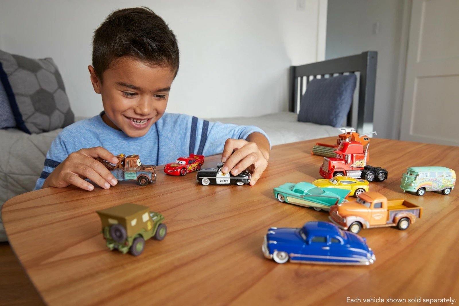 Lodër makinë Mattel Cars Claude Scruggs 1:55, verdhë/zi
