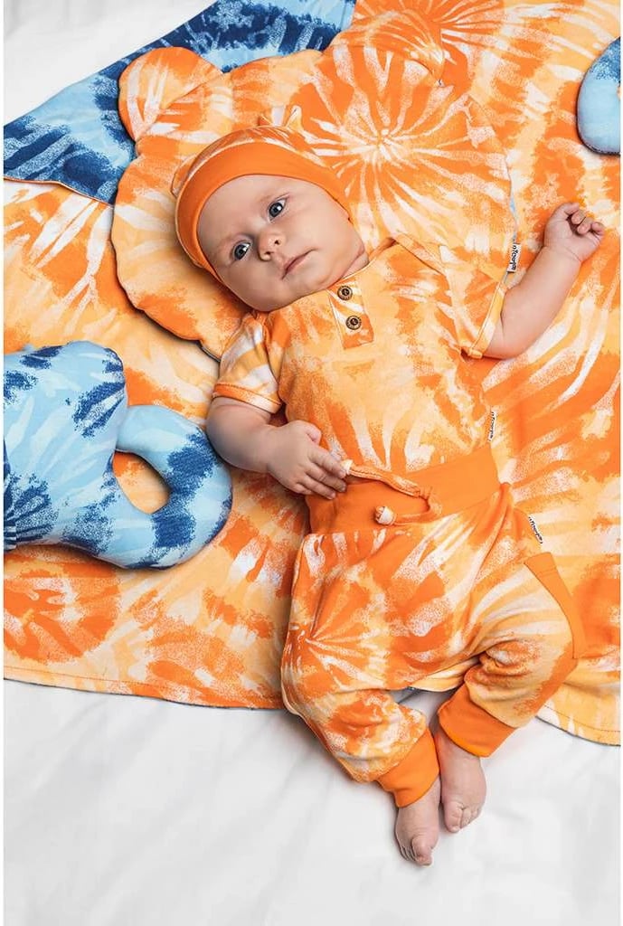 tuta bebe Nicol Tomi, 100% pambuk, madhësi 62 (3-6m), portokalli