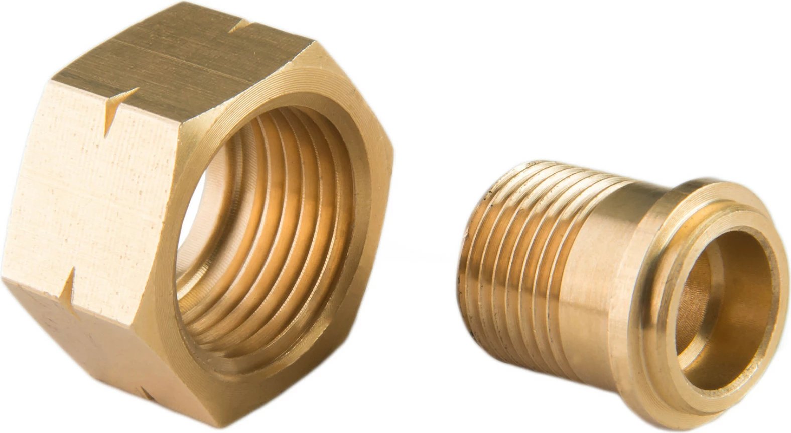 Adapter reduktues për bombol gazi Meva 1013119, 21.8mm L në 3/8" L, bronz