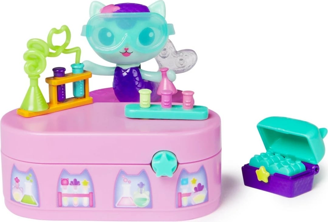 Set figurina Gabby's Dollhouse Gabi Cat House, mobilje lodrash, plastikë, shumëngjyrëshe