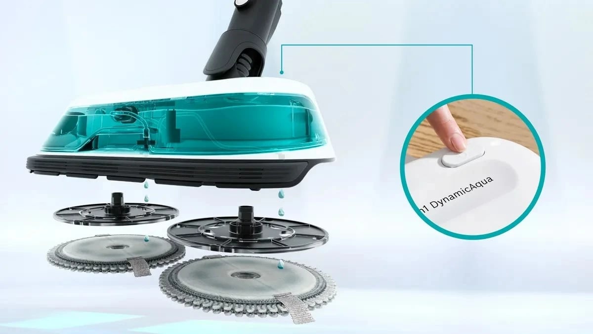 Fshesë pa kabllo 2-në-1 BOSCH Unlimited 7 ProHygienic Aqua, Bardhë