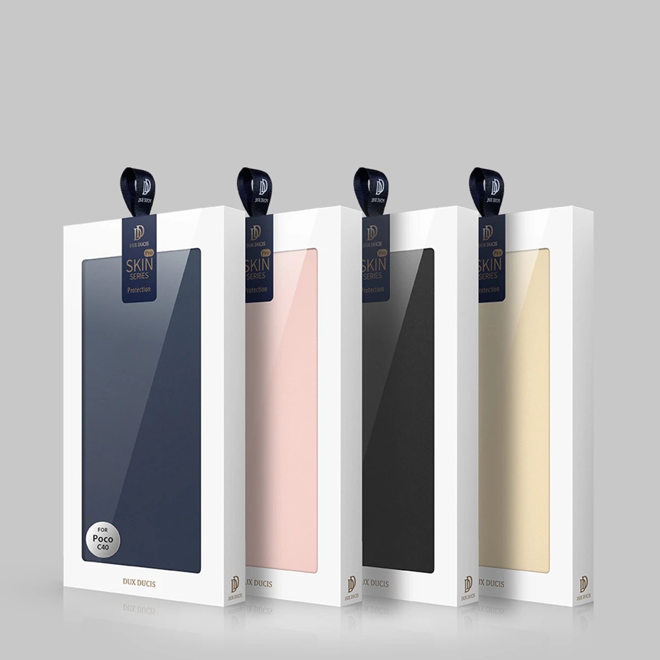 Mbështjellës Dux Ducis Skin Pro për Oppo Reno 8 Pro, me kapak, xhep për kartela, funksion standi, Kaltër
