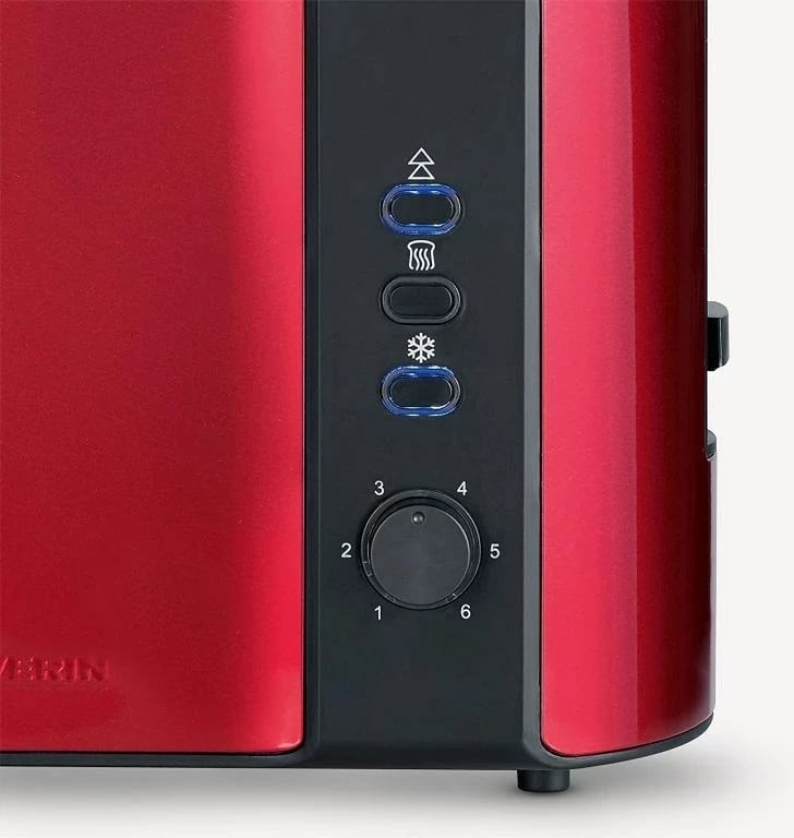 Tostier SEVERIN AT 2217, 2 feta, 800 W, Inoks, Kuqe