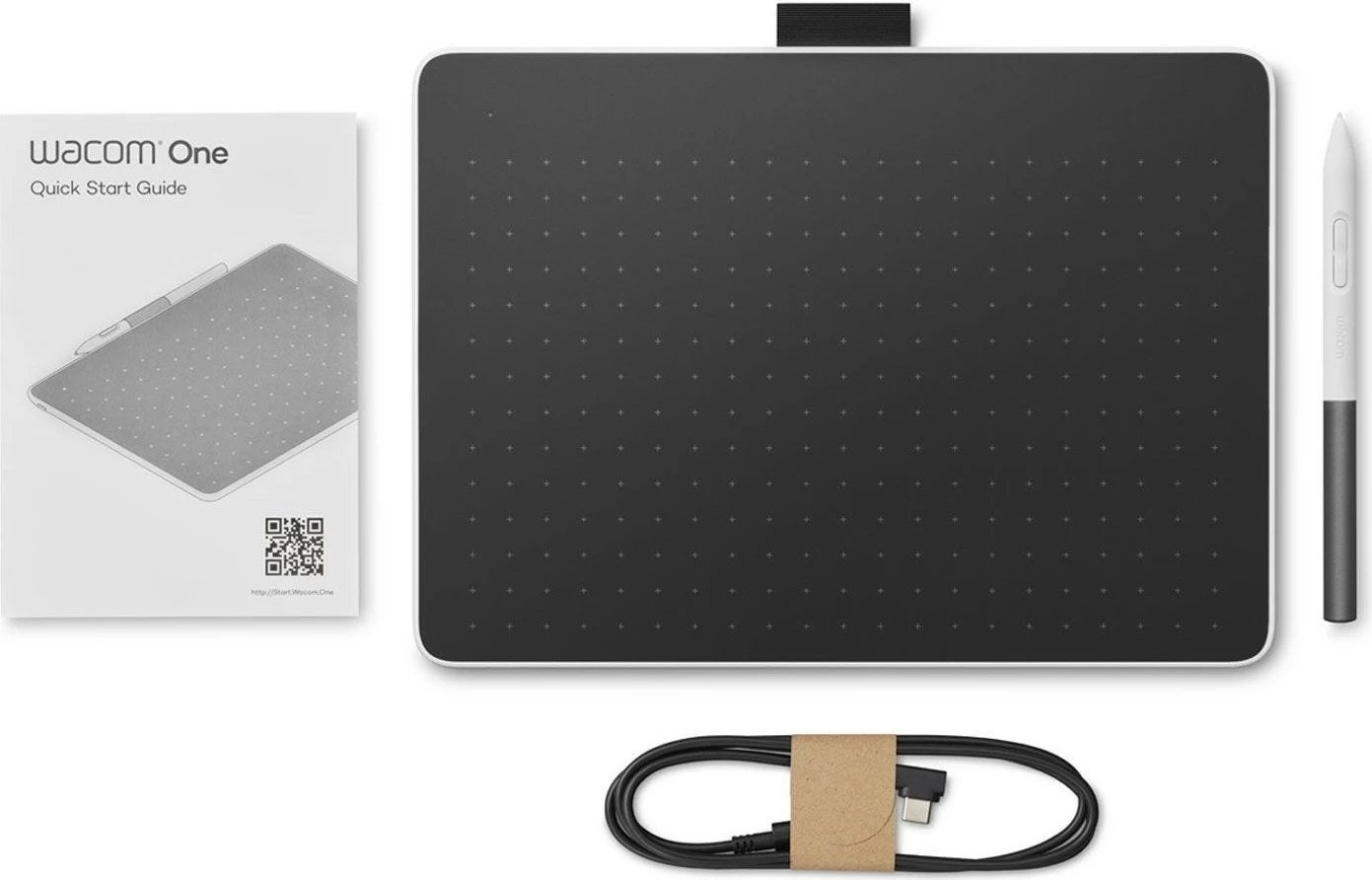 Tabletë grafike Wacom One M, USB, 216 x 135 mm, E zezë, E bardhë