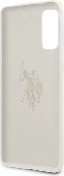 Mbështjellës U.S. Polo Assn. USHCS62SLHRWH Silicone për Samsung Galaxy S20, i bardhë