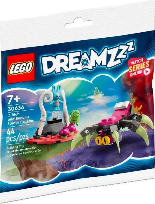 Set ndërtimi LEGO DREAMZzz 30636 Spider Escape Z-Blob and Bunch, 44 pjesë